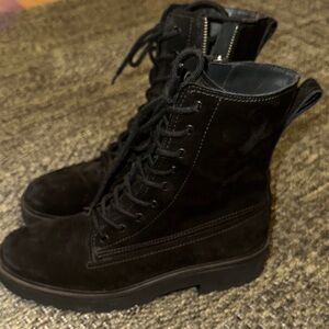 Paul Green Jackson Suede Lug Sole Boots 5 UK 7.5 US Handmade Austria $600 Retail